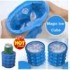 Ice Genie Magic Ice Cube Maker Genie Silicone Rubber Ice Tray Mold