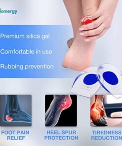 Foot Care Heel Cup Cushion Shoes Inserts Silicone Pads Cover Guard For Men & Women (2 Pairs 4 Pcs Rs.1300+200 DC)
