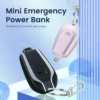 Mini Portable Emergency Keychain Power Bank 1500mah