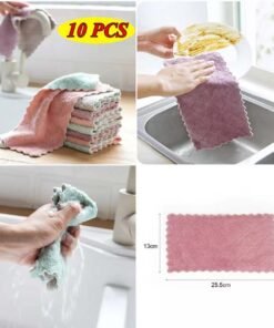 Pack OF 10 Super Absorbent Microfiber Kitchen Cleaning Cloth