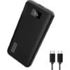 Miady 20W PD USB C Portable Charger 10000mAh, Type-C Fast Charging Battery Pack Charger with Digital Display, Power Bank for iPhones and Android Smartphones(Black)