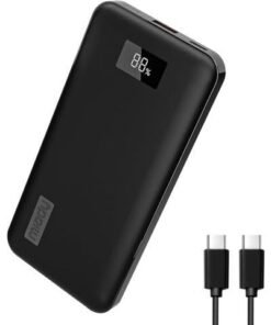 Miady 20W PD USB C Portable Charger 10000mAh, Type-C Fast Charging Battery Pack Charger with Digital Display, Power Bank for iPhones and Android Smartphones(Black)