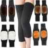 Knee Warmer - Woolen Blend Thermal Leg Warmers - Unisex Elastic Knee Pads For Men & Women